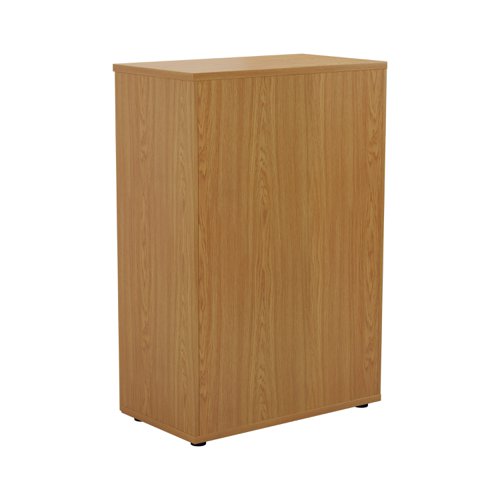 WDS1245CPNO | Introducing our Wooden Cupboard, designed to provide you with ample storage space while adding a touch of elegance to your home or office. Crafted with 18mm one piece MFC back panel and 25mm top and bottom panels, this cupboard is built to last. The lockable doors with silver handles ensure the safety of your belongings, while the black adjustable feet allow for easy levelling on any surface. The fully adjustable shelves provide flexibility to accommodate items of various sizes. With its sleek design and sturdy construction, our Wooden Cupboard is the perfect addition to any space.