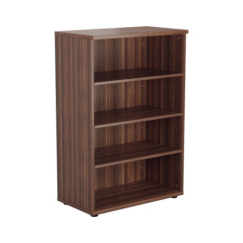 Wooden Bookcase 1200 (450mm Deep) - Dark Walnut