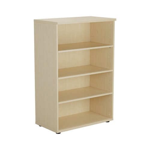 Wooden Bookcase, designed to provide you with a stylish and practical storage solution for your books and other items. Made with an 18mm one piece MFC back panel, 25mm top and bottom panels, and black adjustable feet for levelling, this bookcase is built to last. The fully adjustable shelves allow you to customize the space to fit your needs, and three shelves are supplied as standard. With its sleek design and durable construction, this bookcase is perfect for any home or office. Get organised and add a touch of elegance to your space with our Wooden Bookcase.