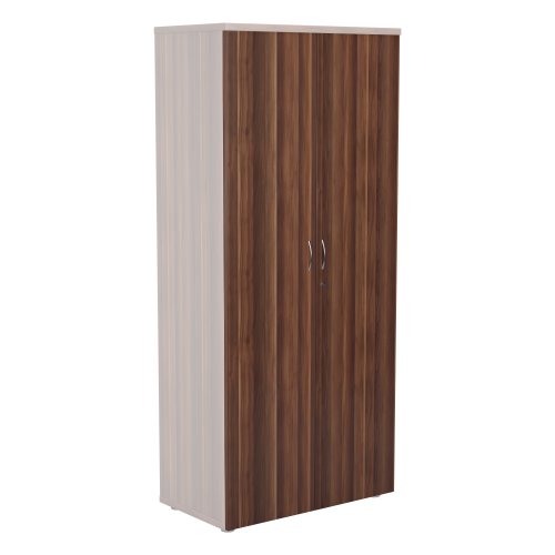Wooden Storage Cupboard Doors 1800mm Dark Walnut