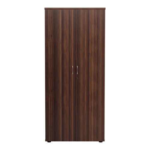 WDS1845CPDW | Introducing our Wooden Cupboard, designed to provide you with ample storage space while adding a touch of elegance to your home or office. Crafted with 18mm one piece MFC back panel and 25mm top and bottom panels, this cupboard is built to last. The lockable doors with silver handles ensure the safety of your belongings, while the black adjustable feet allow for easy levelling on any surface. The fully adjustable shelves provide flexibility to accommodate items of various sizes. With its sleek design and sturdy construction, our Wooden Cupboard is the perfect addition to any space.