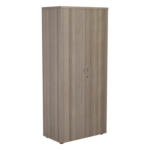 WDS1845CPGO | Introducing our Wooden Cupboard, designed to provide you with ample storage space while adding a touch of elegance to your home or office. Crafted with 18mm one piece MFC back panel and 25mm top and bottom panels, this cupboard is built to last. The lockable doors with silver handles ensure the safety of your belongings, while the black adjustable feet allow for easy levelling on any surface. The fully adjustable shelves provide flexibility to accommodate items of various sizes. With its sleek design and sturdy construction, our Wooden Cupboard is the perfect addition to any space.