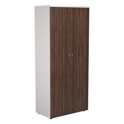 Wooden Cupboard (FSC) 1800 Dark Walnut/White