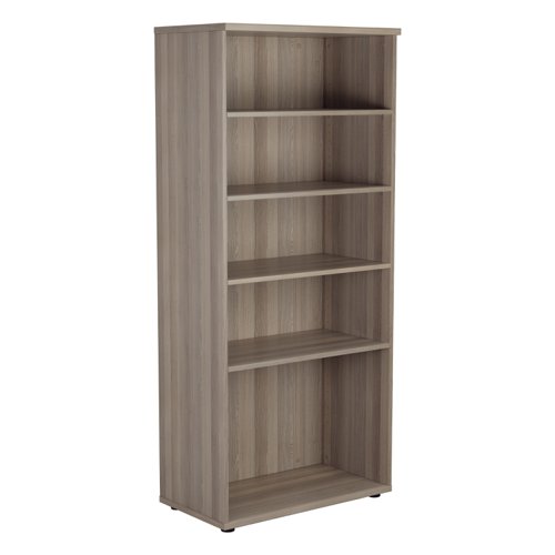 Wooden Bookcase (FSC) 1800 Grey Oak