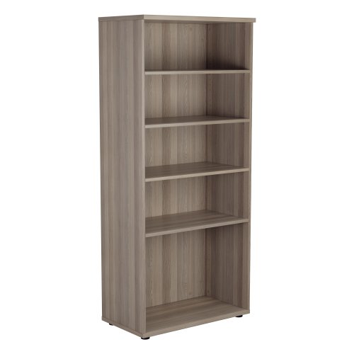 Wooden Bookcase 1800 (450mm Deep) - Grey Oak