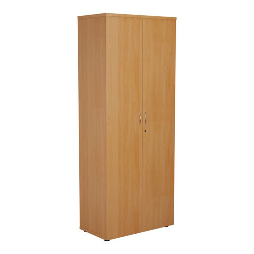 WDS2045CPBE | Introducing our Wooden Cupboard, designed to provide you with ample storage space while adding a touch of elegance to your home or office. Crafted with 18mm one piece MFC back panel and 25mm top and bottom panels, this cupboard is built to last. The lockable doors with silver handles ensure the safety of your belongings, while the black adjustable feet allow for easy levelling on any surface. The fully adjustable shelves provide flexibility to accommodate items of various sizes. With its sleek design and sturdy construction, our Wooden Cupboard is the perfect addition to any space.