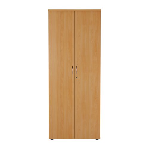 WDS2045CPBE | Introducing our Wooden Cupboard, designed to provide you with ample storage space while adding a touch of elegance to your home or office. Crafted with 18mm one piece MFC back panel and 25mm top and bottom panels, this cupboard is built to last. The lockable doors with silver handles ensure the safety of your belongings, while the black adjustable feet allow for easy levelling on any surface. The fully adjustable shelves provide flexibility to accommodate items of various sizes. With its sleek design and sturdy construction, our Wooden Cupboard is the perfect addition to any space.