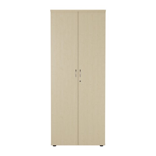 WDS2045CPMA | Introducing our Wooden Cupboard, designed to provide you with ample storage space while adding a touch of elegance to your home or office. Crafted with 18mm one piece MFC back panel and 25mm top and bottom panels, this cupboard is built to last. The lockable doors with silver handles ensure the safety of your belongings, while the black adjustable feet allow for easy levelling on any surface. The fully adjustable shelves provide flexibility to accommodate items of various sizes. With its sleek design and sturdy construction, our Wooden Cupboard is the perfect addition to any space.