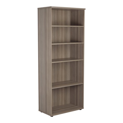 Wooden Bookcase 2000 (450mm Deep) - Grey Oak