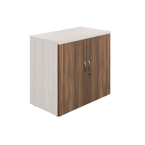 Wooden Storage Cupboard Doors 700mm Dark Walnut
