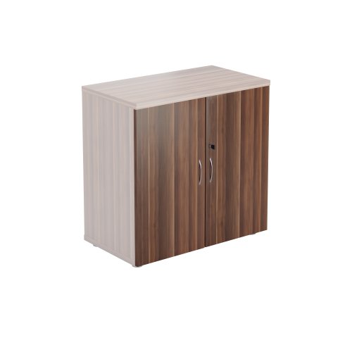 WDS845CDDW Wooden Storage Cupboard Doors 800mm Dark Walnut