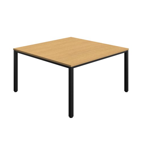 Fraction Infinity Square Meeting Table (FSC) 1400 X 1400 Sorano Oak/Black