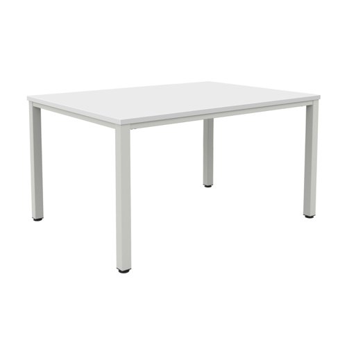 Fraction Infinity Rectangular Meeting Table (FSC) 1400 X 800 White/Silver