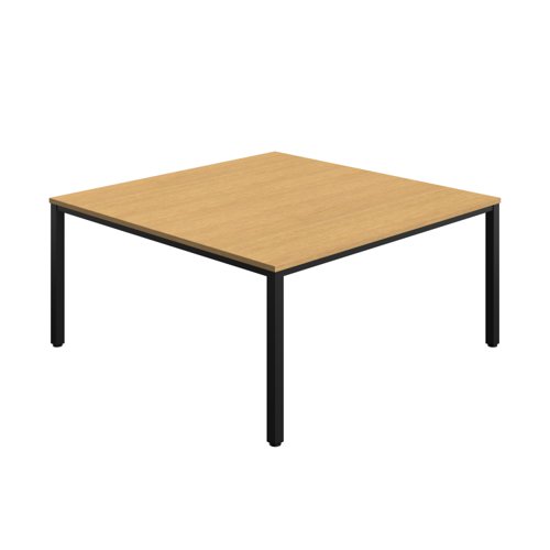 Fraction Infinity Square Meeting Table (FSC) 1600 X 1600 Sorano Oak/Black
