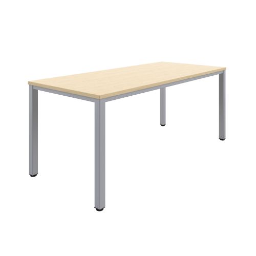 Fraction Infinity 180 X 80 Meeting Table - Maple With Silver Legs