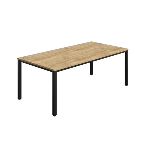 Fraction Infinity Rectangular Meeting Table (FSC) 2000 X 1000 Grey/Black