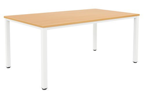 Fraction Infinity 240 x 120 Meeting Table - Beech With White Legs
