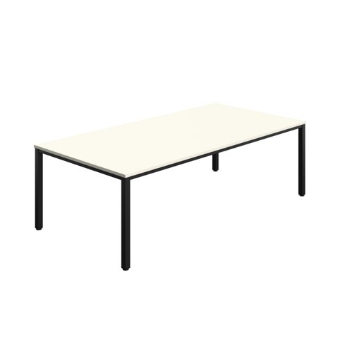 Fraction Infinity Rectangular Meeting Table (FSC) 2400 X 1200 White/Black