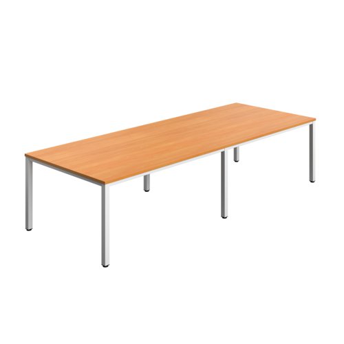 Fraction Infinity Rectangular Meeting Table (FSC) 3200 X 1200 Beech/White
