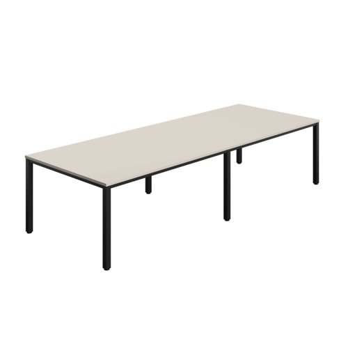 Fraction Infinity Rectangular Meeting Table (FSC) 3200 X 1200 Grey/Black
