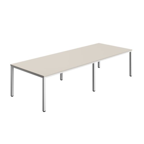 Fraction Infinity Rectangular Meeting Table (FSC) 3200 X 1200 Grey/White