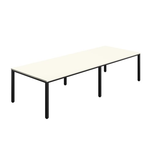 Fraction Infinity Rectangular Meeting Table (FSC) 3200 X 1200 White/Black