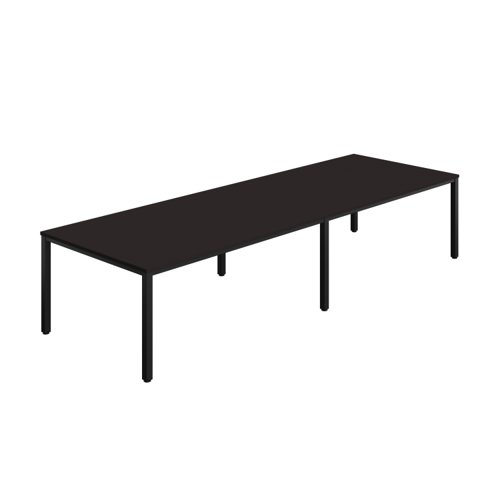 Fraction Infinity Rectangular Meeting Table (FSC) 3600 X 1200 Anthracite/Black