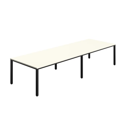 Fraction Infinity Rectangular Meeting Table (FSC) 3600 X 1200 White/Black
