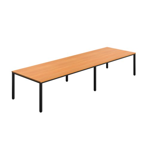 Fraction Infinity Rectangular Meeting Table (FSC) 4000 X 1200 Beech/Black