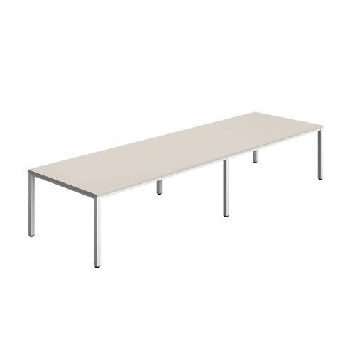 Fraction Infinity Rectangular Meeting Table (FSC) 4000 X 1200 Grey/White