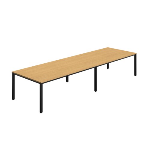 Fraction Infinity Rectangular Meeting Table (FSC) 4000 X 1200 Sorano Oak/Black