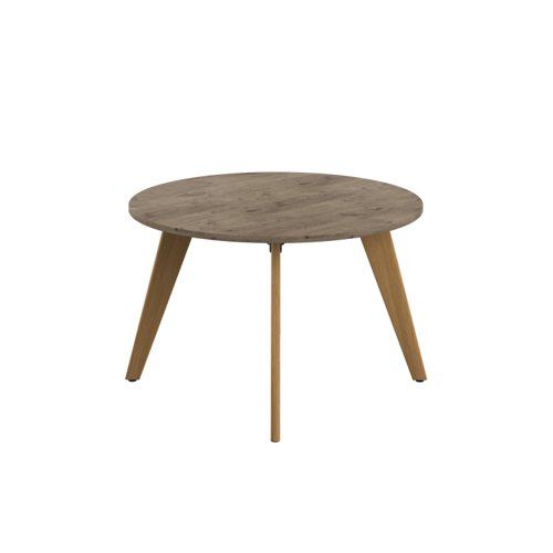 Plateau Round Table (FSC) 1200mm Grey Nebraska Oak