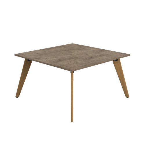 Plateau Square Table (FSC) 1400mm Grey Nebraska Oak