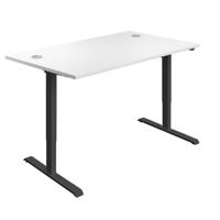 Economy Single Motor Sit Stand Desk (FSC) 1200 X 800 White/Black