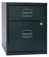 Bisley 2 Drawer A4 Mobile Home Filer Black