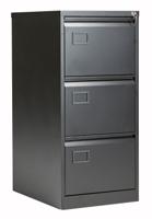Bisley 3 Drawer Contract Steel Filing Cabinet Black