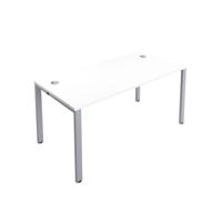 CB Bench with Cable Ports: 1 Person 1200 X 800 White/Silver