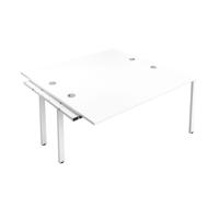 CB Bench Extension with Cable Ports: 2 Person 1400 X 800 White/White