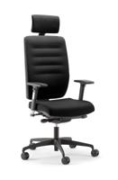 Bengal Heavy Duty Chair High Back with Headrest Black/Black