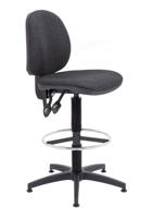Concept Mid-Back Fixed Draughtsman-Kit Chair Charcoal