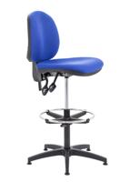 Concept Mid-Back Adjustable Draughtsman-Kit Chair Royal Blue