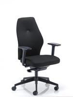 Deluxe Ergonomic Posture Chair with Height and Depth Adjustable Arms Black