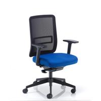 Ergonomic Posture Chair with Height and Depth Adjustable Arms Blue