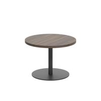 Contract Table Low (FSC) 600mm Dark Walnut/Black
