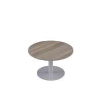 Contract Table Low 600mm Grey Oak/Silver