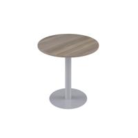 Contract Table Mid 600mm Grey Oak/Silver