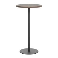 Contract Table High (FSC) 600mm Dark Walnut/Black