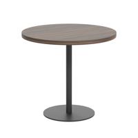 Contract Table Mid (FSC) 800mm Dark Walnut/Black