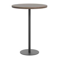 Contract Table High (FSC) 800mm Dark Walnut/Black