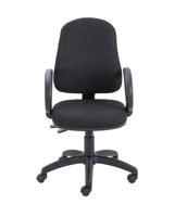 Calypso 2 Deluxe Chair Fixed Arms Charcoal